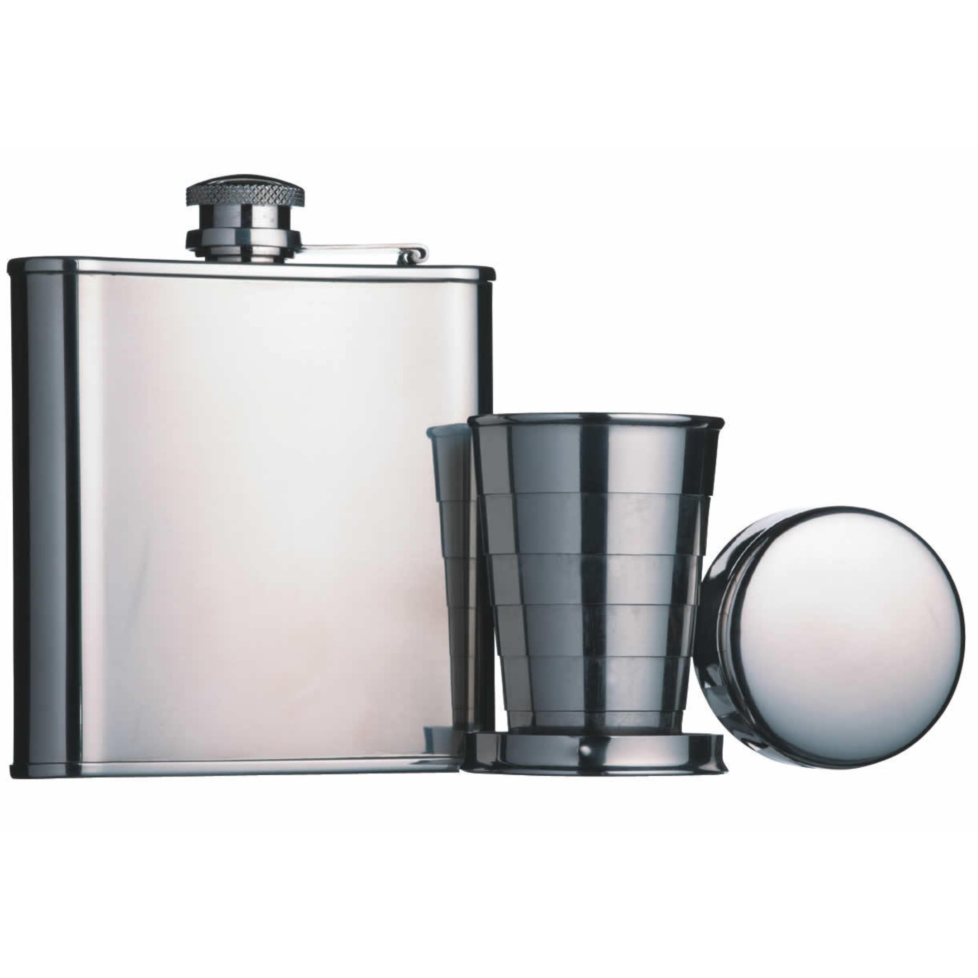 Barcraft Stainless Steel Hip Flask And Collapsible Shot Cup At Barnitts Online Store Uk Barnitts 0192