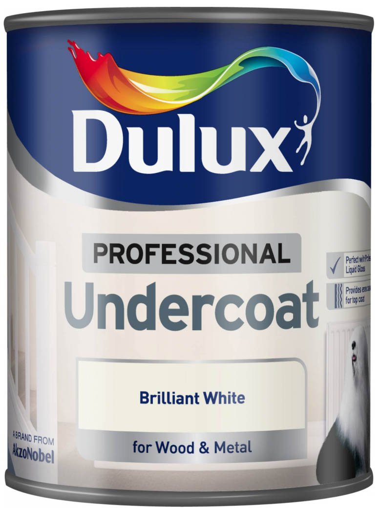 Dulux Professional Brilliant White Undercoat 750ml at Barnitts Online