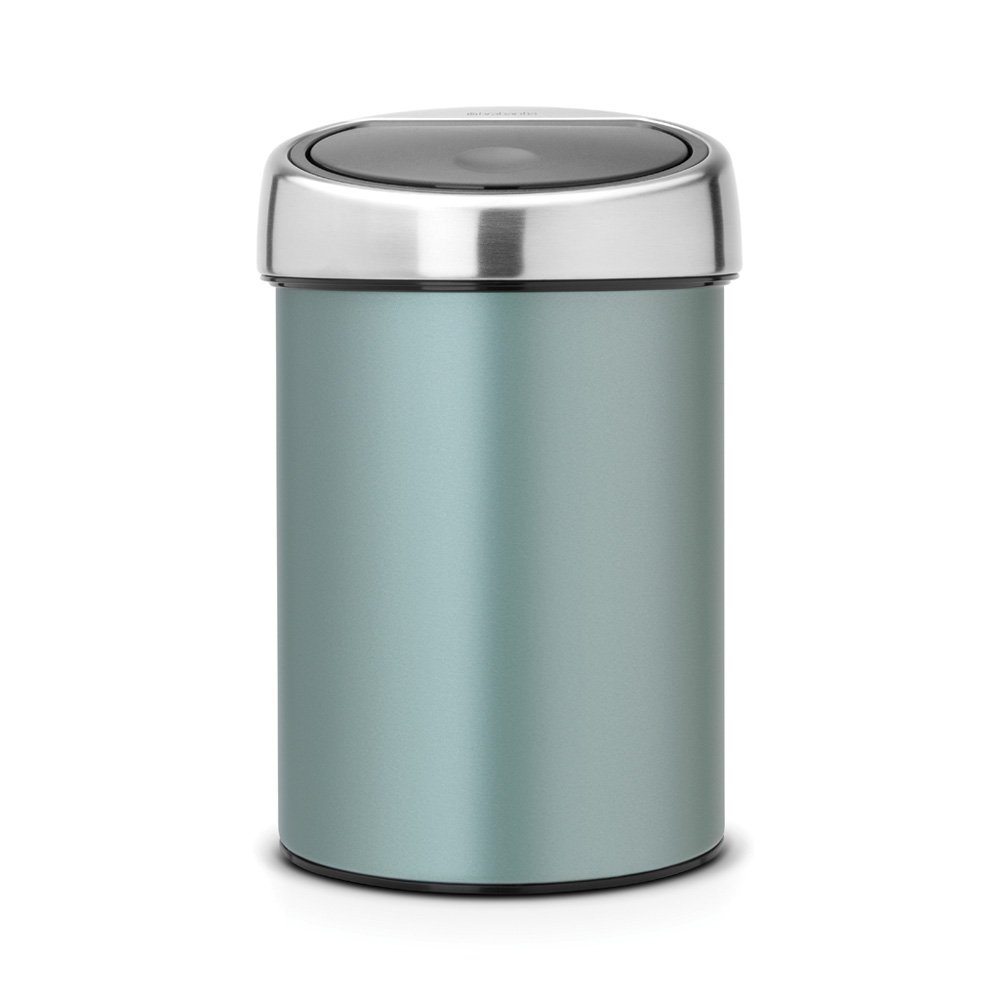 Brabantia Touch Bin 3 Litre in Metallic Mint with Matt Steel Lid at ...