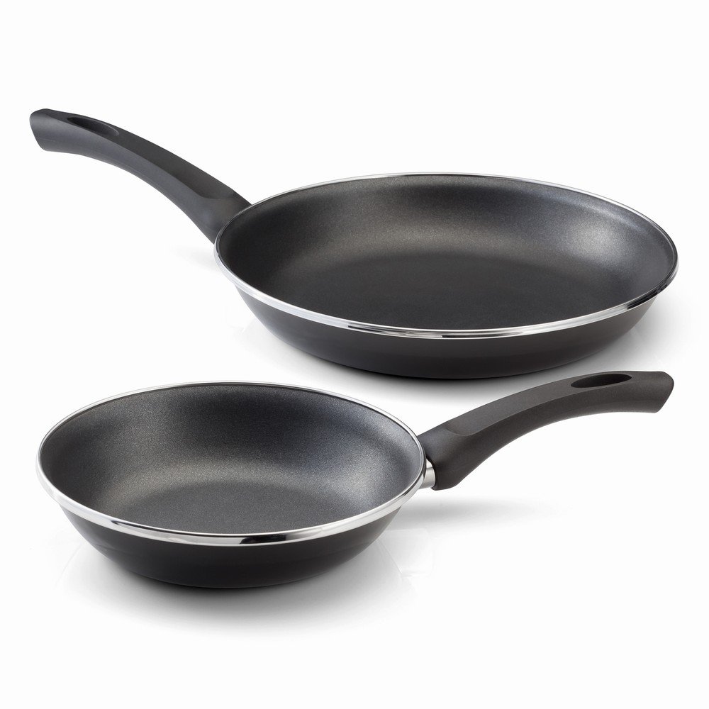 Judge Essentials Enamel Non-stick 2 Piece Frying Pan Set - Black At 