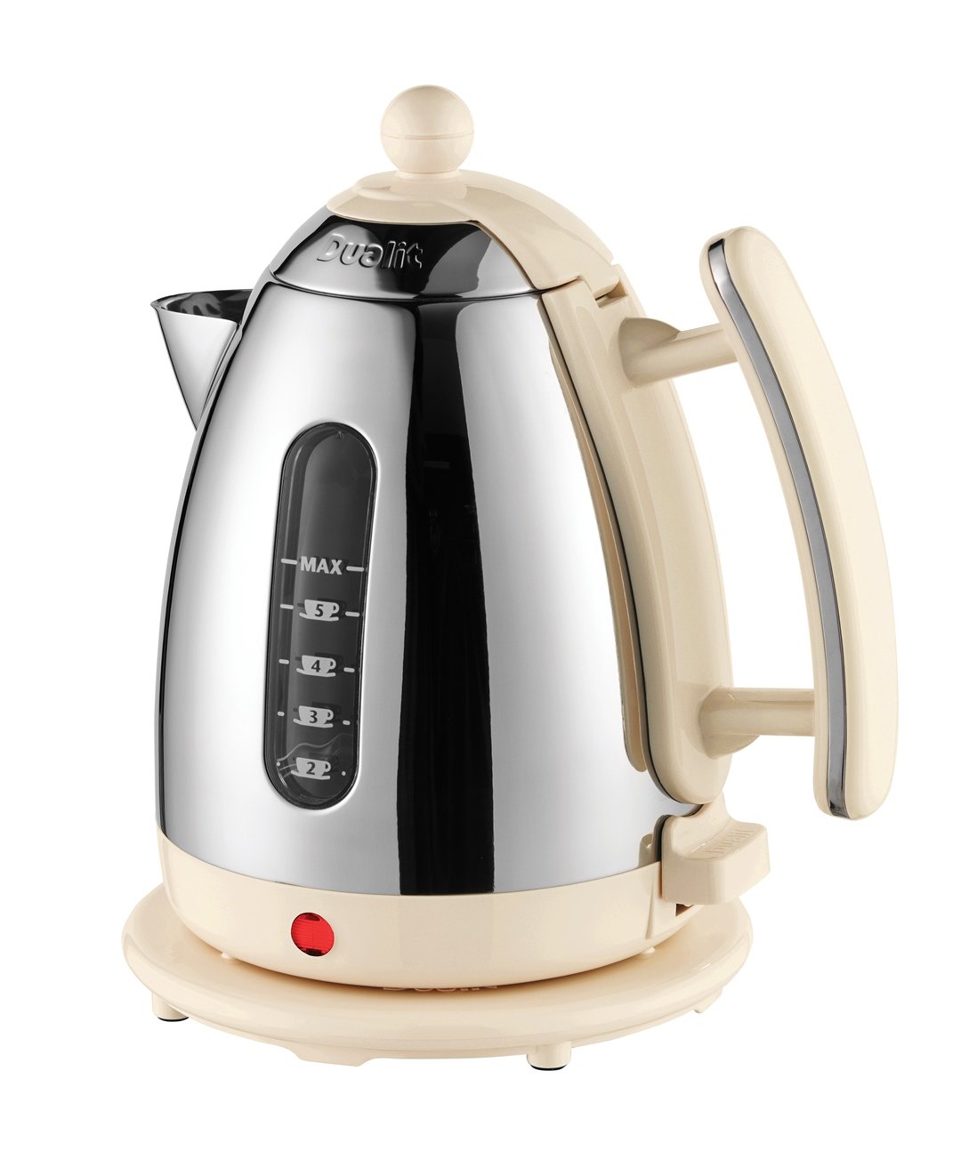 Dualit Cordless Jug Kettle 1.5lt Cream & Chrome 72402 at Barnitts