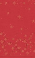 Duni Christmas Table Cover 138 x 220cm - Star Shine Red