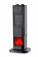 Highlands 1500W PTC Tower Heater with Fireplace Decoration