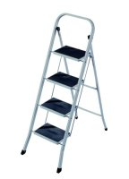 Casa & Casa 4 Step Ladder with Non Slip - Grey