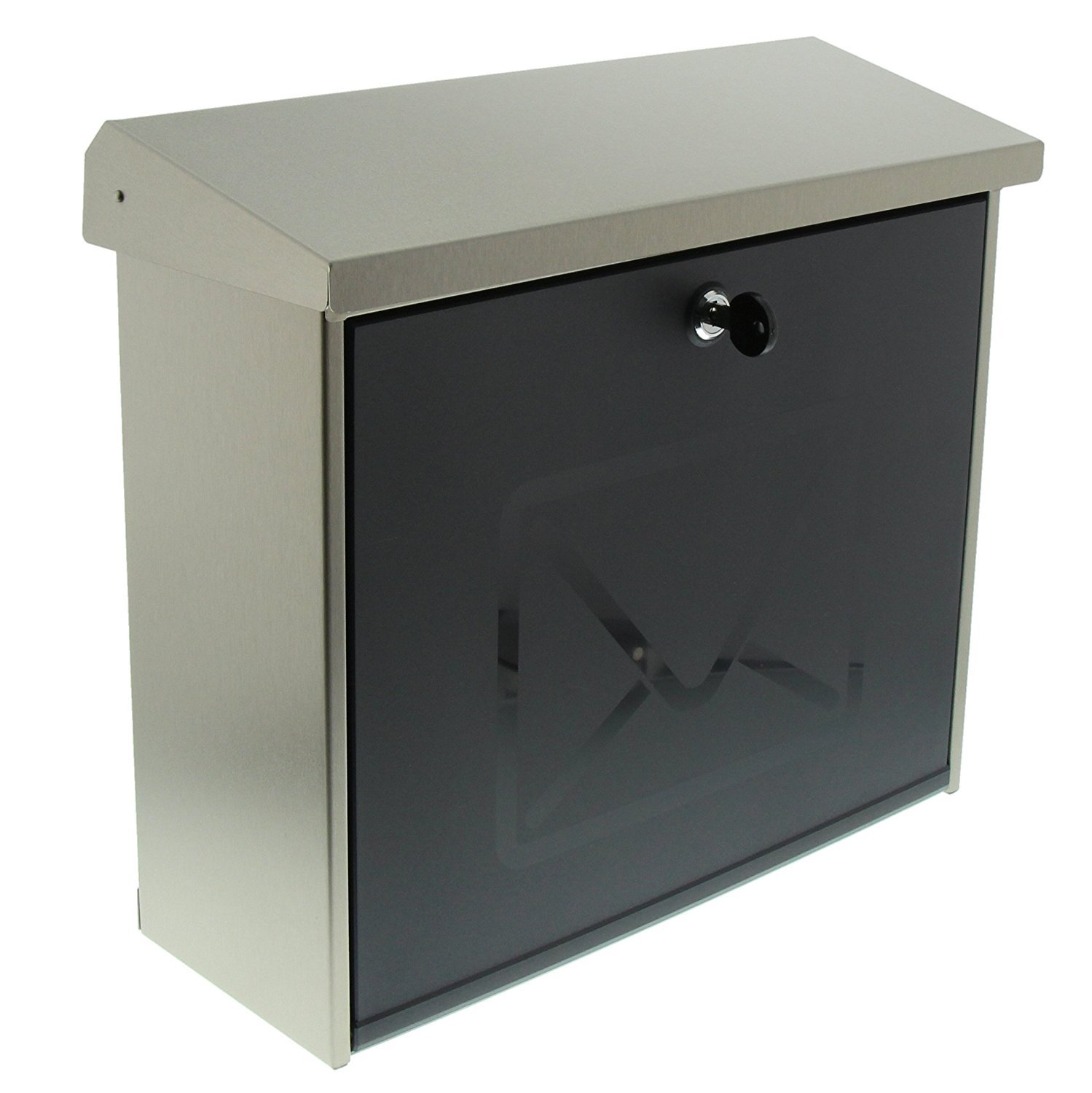 Burg Wachter Lucca 3713 Ni Plastic & Stainless Steel Letter Box at ...