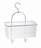 Blue Canyon Single Hanging Shower Caddy with Plastic Basket