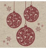 Paper + Design Christmas Napkins 33cm (Pack of 20) - Baubles