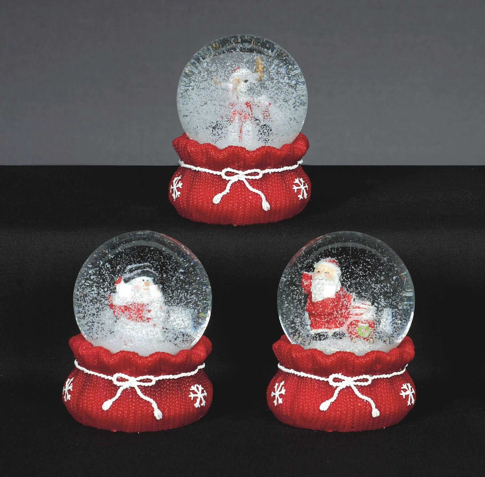 Premier Decorations Waterglobe w/Christmas Sack Base 65mm Asstd at