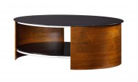 Jual Curved Coffee Table - Walnut