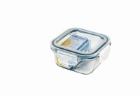 Wiltshire Glass 2 Compartment Food Container Square - 300ml