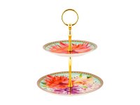 Maxwell & Williams Teas & C's Dahlia Daze 2 Tiered Cake Stand Sky