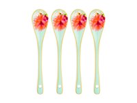 Maxwell & Williams Teas & C's Dahlia Daze Ceramic Teaspoons (Set of 4) Sky