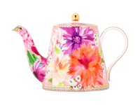 Maxwell & Williams Teas & C's Dahlia Daze Teapot with Infuser 500ml Pink