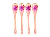 Maxwell & Williams Teas & C's Dahlia Daze Ceramic Teaspoons (Set of 4) Pink