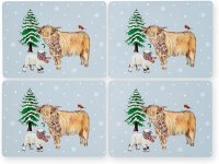 Cooksmart Christmas On The Farm Set of 4 Placemats