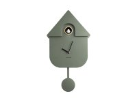 Karlsson Wall Clock Modern Cuckoo - Jungle Green