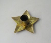 Giftware Trading Star Candle Holder 9.5cm - Gold