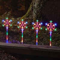 Three Kings SnowDécor Stakes Large (Set of 4) - Multicoloured