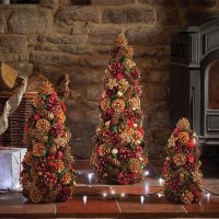 Three Kings Festive Natural Decor Three Kings Cone 30cm