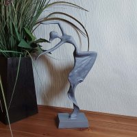 NATALIA DANCER Elur Iron Figurine 33cm Grey Shimmer
