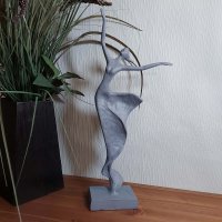 MARGOT DANCER Elur Iron Figurine 40cm Grey Shimmer
