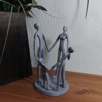 FAMILY CIRCLE Elur Iron Figurine 19cm Grey Shimmer