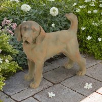 DOG Standing 34cm Sienna Sand Effect