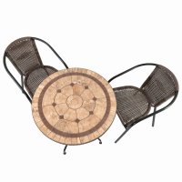 RICHMOND 76cm Bistro with 2 SAN REMO Chairs Set
