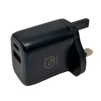 ExtraStar USB + TypeC Home Plug Charger Black