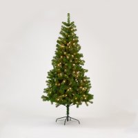 SnowTime Randolph Pine Pre-Lit Tree with 150 Warm White LED 180cm