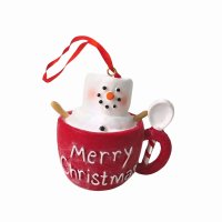 Giftware Trading Marshmallow Cup Tree Decoration 8cm