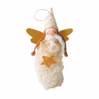 Giftware Trading Fabric Angel Tree Topper 28cm - Gold