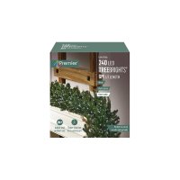 Premier Decorations TreeBrights Multi-Action 240 LED with Green Cable - White