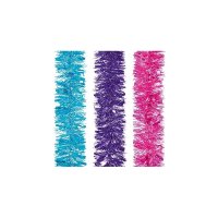 Premier Decorations Chunky Tinsel 2M x 10cm Brights - Assorted