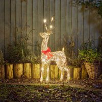 Three Kings GlitterTwist Gold Reindeer 80cm