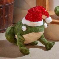 Three Kings Seasonal Plush Decor Festive Frog Large