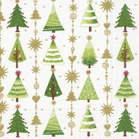 NJ Products Fine Little Trees Paper Xmas Napkins