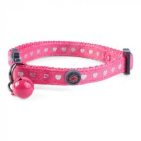 Smart Garden Zoon Wonderlust Pink Shiny Heart Cat Collar