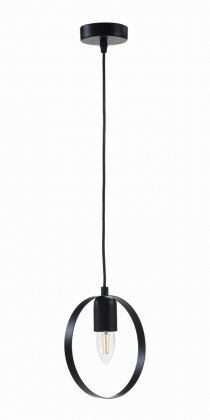 Oaks Lighting Ring Single Pendant Black