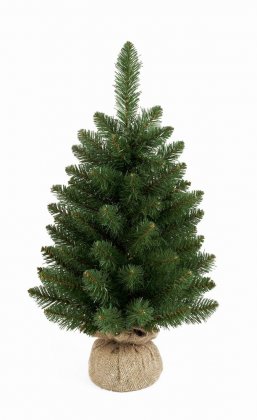 Premier Decorations Burlap Table Top Christmas Tree 60cm