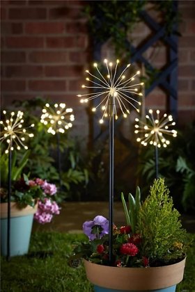 Eureka Lighting StarBurst Stakes Large (Set of 4)