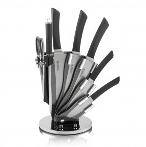 Tower 7 Piece Knife Set with Acrylic Rotating Stand