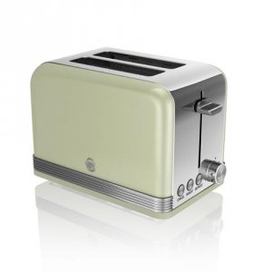 Swan Retro 2 Slice Toaster - Green