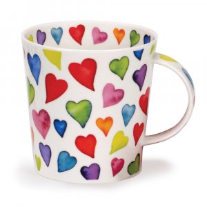 Dunoon Cairngorm Shape Fine Bone China Mug - Warm Hearts