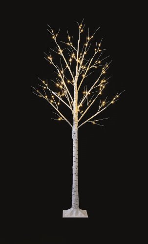 premier decorations birch tree 1.2m 48 led