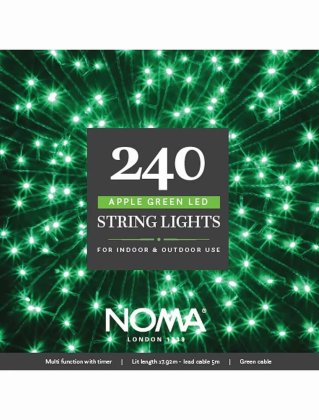 NOMA String Lights 240 LED - Apple Green