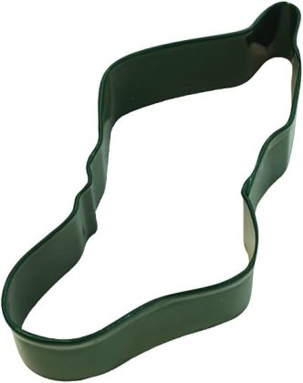 Anniversary House Green Stocking Shaped Cookie Cutter