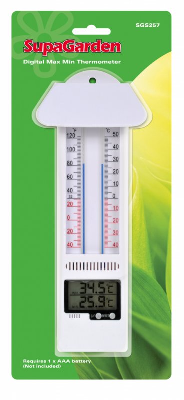 Maximum / Minimum Thermometer - mercury free