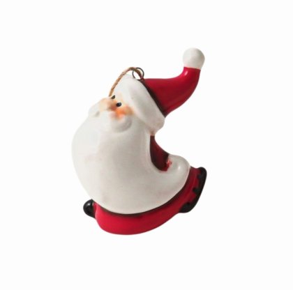 Giftware Trading Ceramic Skating Santa Tree Decoration 6.4cm