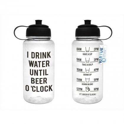 Virtue Hydration Drinking Bottle 1lt Beer O'Clock